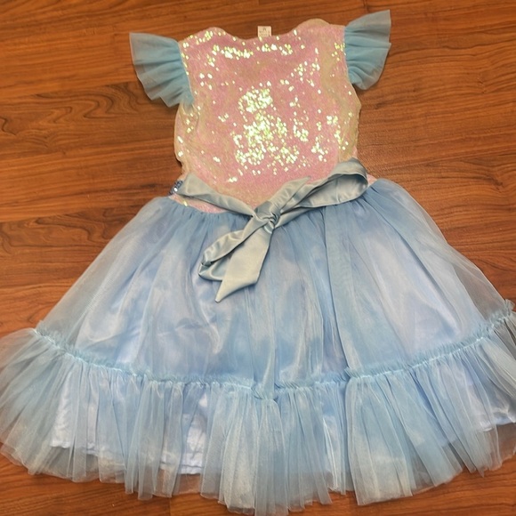 Sanrio‎ Cinnamoroll Girls Blue Sparkly Birthday Dress size M - Picture 8 of 12